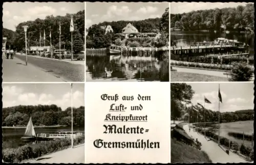Bad Malente-Gremsmühlen-Malente Mehrbildkarte mit 5 Ortsansichten 1962