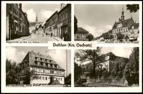 Dahlen DDR Mehrbildkarte Ortsansichten von Dahlen (Krs. Oschatz) 1967