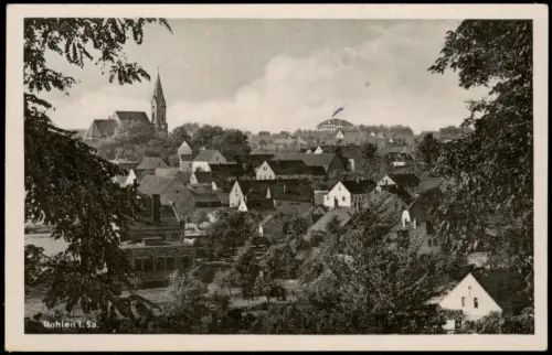 Ansichtskarte Dahlen Stadtteilansicht zur DDR-Zeit 1954