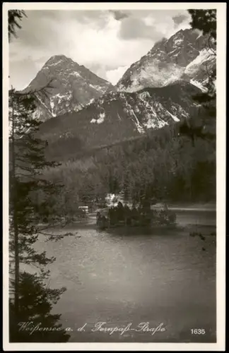 Ansichtskarte Weißensee Fernpass-Straße 1934