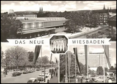 Wiesbaden  Rhein-Main-Halle, Kurhaus Wilhelmstraße Statistisches Bundesamt 1960