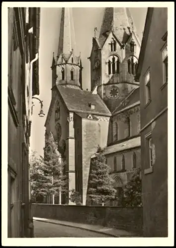 Ansichtskarte Gelnhausen Marienkirche mit Querschiff und Osttürmen 1935