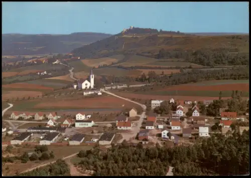 Ansichtskarte Wolfstein Luftaufnahme von Wolfstein mit Burgruine 1962