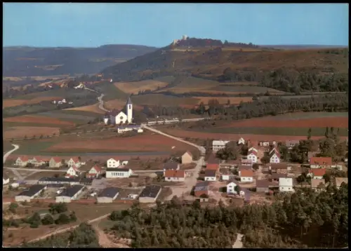 Ansichtskarte Wolfstein Luftaufnahme von Wolfstein mit Burgruine 1962