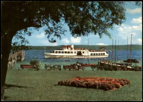 Ansichtskarte .Bayern Ammersee Motorschiff "Utting" Oberbayern 1978