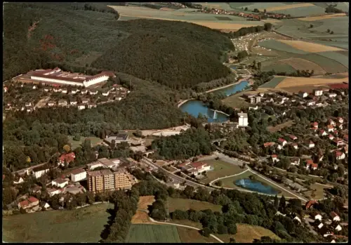 Ansichtskarte Bad Gandersheim Luftbild mit Kurpark und Kliniken 1975