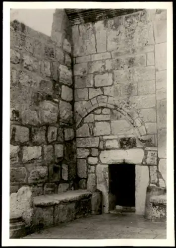 Bethlehem בֵּית לֶחֶם بيت لحم Eingang zur Geburtskirche (Demutspforte) 1940