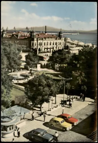 Burgas (Бургас) Burgas - Stadtansicht mit Hafen und Park 1964