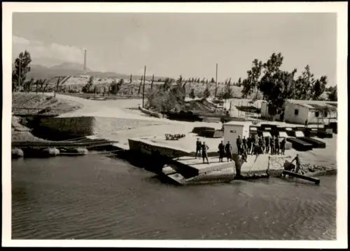 Foto Korinth Wachmannschaft am Kanal von Korinth 1942 Privatfoto