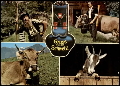 .Schweiz Gruss aus der Schweiz - Brauchtum, Bauern und Tiere 1977
