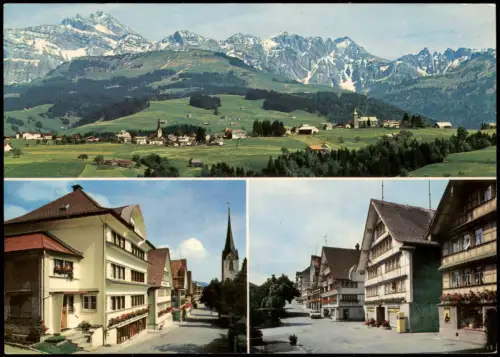 Hemberg SG Kurort Hemberg mit Blick zum Säntis und Dorfansichten 1988