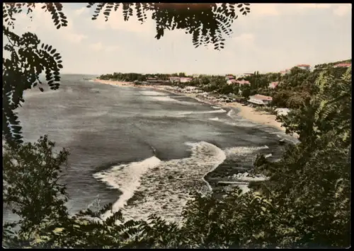 Postcard Warna Варна Kurort "Druschba" Landschaft 1960