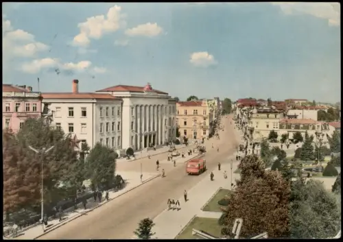 Russe Rustschuk Roustchouk Pyce Stadtansicht mit Theater Dohodno Zdanie 1960