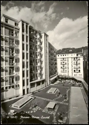 Cartolina Meran Merano Eurotel - Fotokarte 1964