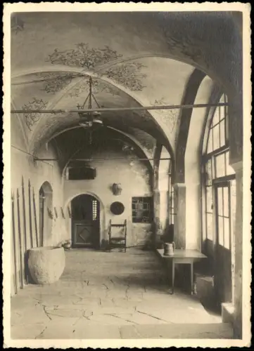 Cartolina Meran Merano Castel Verruca Fragsburg Innen 1934  Südtirol