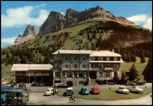 Cartolina Welschnofen Dolomiti Hotel Savo Dolomiten Karerpass 1961
