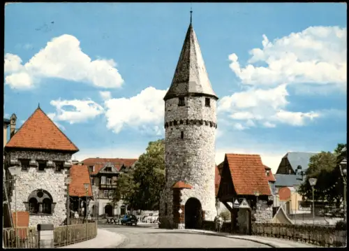 Ansichtskarte Bad Homburg vor der Höhe Altstadt-Straßen-Partie 1980