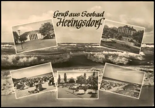Heringsdorf Usedom DDR Mehrbildkarte Gruß aus Seebad Heringsdorf 1964