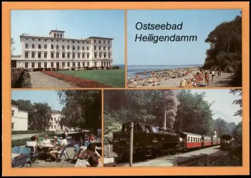 Heiligendamm-Bad Doberan Haus Mecklenburg, Kolonnaden Molli Schmalspurbahn 1989