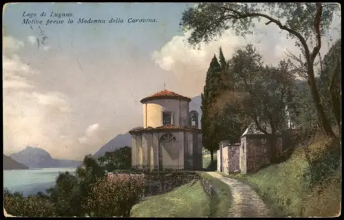Lugano Lago di Lugano Motivo presso la Madonna della Caravina 1914