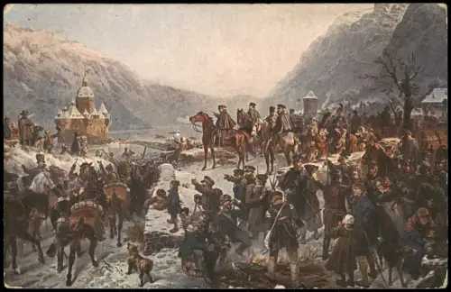 Kaub Schlesische Armee unter Blücker bei Caub  Breslau Freiheitskriege 1913