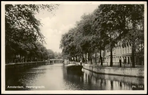 Postkaart Amsterdam Amsterdam Partie an der Heerengracht 1930