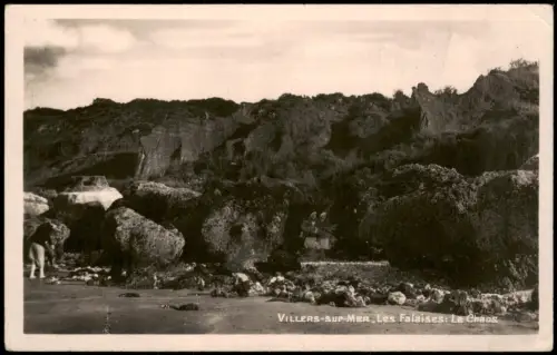 CPA Villers-sur-Mer Umland-Ansicht Les Falaises Le Chaos 1940