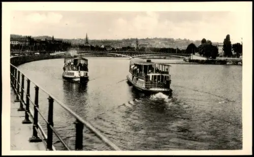 Lüttich Luik Lîdje Liège Le Pont du Commerce et Bateaux-Mouches 1930