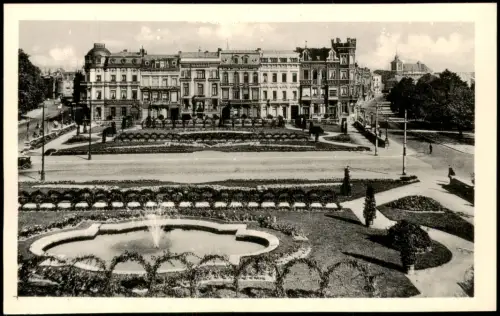 Postkaart Lüttich Luik Lîdje Terrasses d' Avroy et rue Lebeau 1940