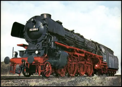 Ansichtskarte  Dampflokomotive Eisenbahn Baureihe 012 Schnellzug-Lok 1980