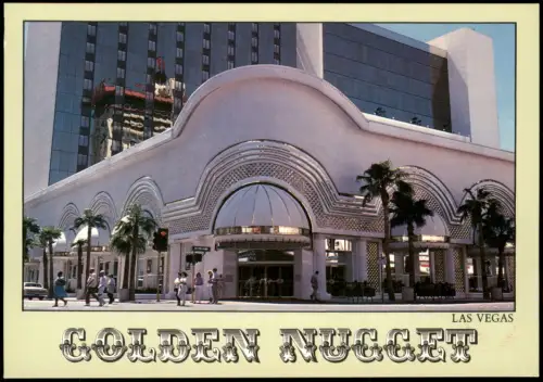 Postcard Las Vegas Spiel-Kasino VEGAS GOLDEN NUGGET 1970