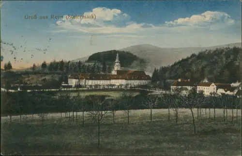 Ansichtskarte Gratwein-Straßengel Stift Rein Steiermark 1912