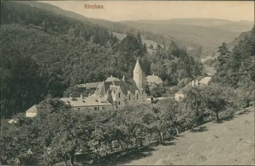 Ansichtskarte Kirchau-Warth Niederösterreich Stadtpartie 1912