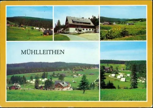 Mühlleithen-Klingenthal DDR Mehrbildkarte mit Orts- und Umland-Ansichten 1985