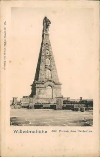 Ansichtskarte Bad Wilhelmshöhe-Kassel Am Fusse des Herkules. 1906