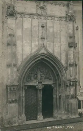 Ansichtskarte Seefeld Prunkvolles Eingangsportal - Gotik 1912