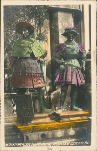 Ansichtskarte Innsbruck Hofkirche Statuen Colorierte Fotokarte 1929
