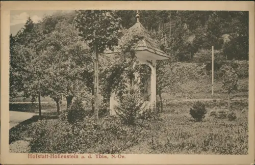 Ansichtskarte Hollenstein an der Ybbs Weg an der Stadt Pavillon 1922