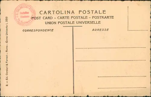 Cartolina Rom Roma Roma Veduta dal Monte Gianicolo 1922
