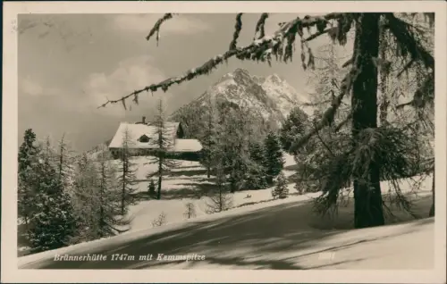 Ansichtskarte Gröbming Brünnerhütte im Winter 1933