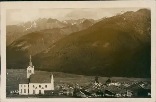 Ansichtskarte Obertilliach Panorama, Ost-Tirol -Fotokarte 1932