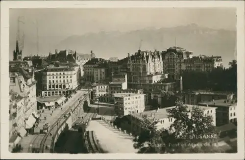 Ansichtskarte Lausanne Grand Pont - Stadt 1930