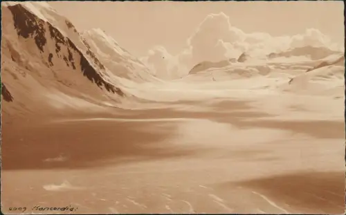 .Schweiz Schweiz Koncordia Bergwelt Winter Gletscher Fotokarte 1929