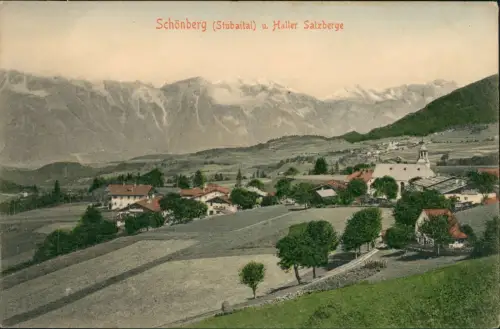 Ansichtskarte Schönberg im Stubaital Haller Salzberge, Stadt 1905
