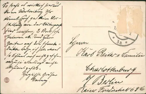 Cartolina Meran Merano Schloss Rundegg Baumblüte 1913