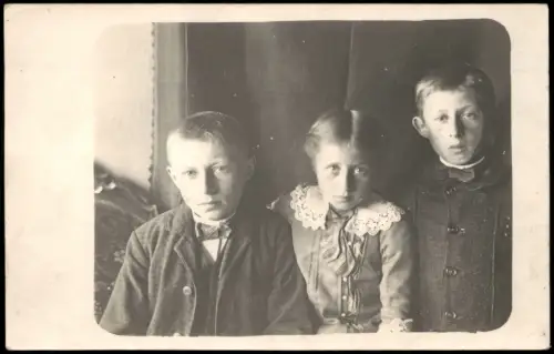 Fotokunst Menschen Soziales Leben Kinder Jungen & Mädchen 1910 Privatfoto