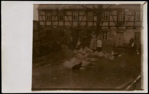 Fotokunst Menschen Soziales Leben auf dem Land, Personen Tiere Bauernhof 1910