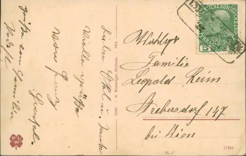 Neuhaus im Wienerwald-Weissenbach an der Triesting Stadt Ruderer 1914