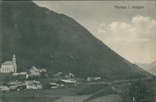 Ansichtskarte Flachau Stadtpartie 1928