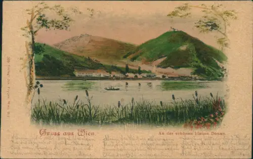 Ansichtskarte Wien An der schönen blauen Donau 1903